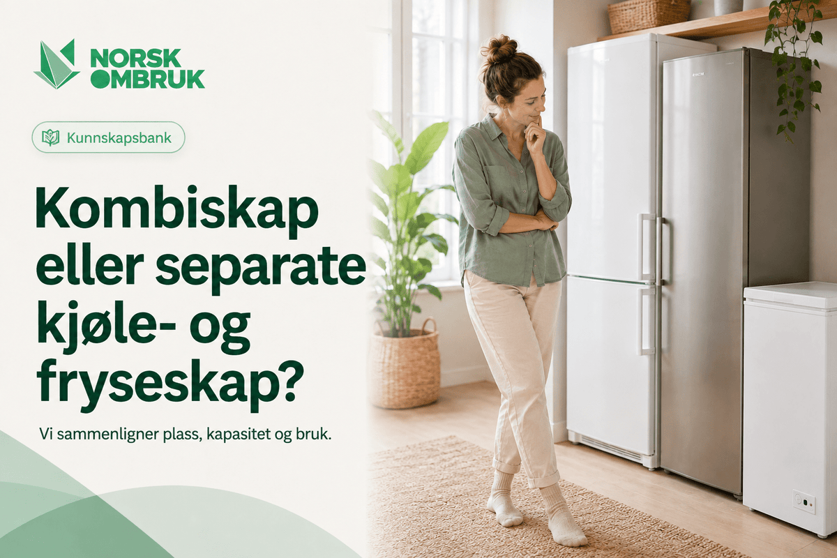 Kombiskap eller separate kjøle- og fryseskap? - Norskombruk.no