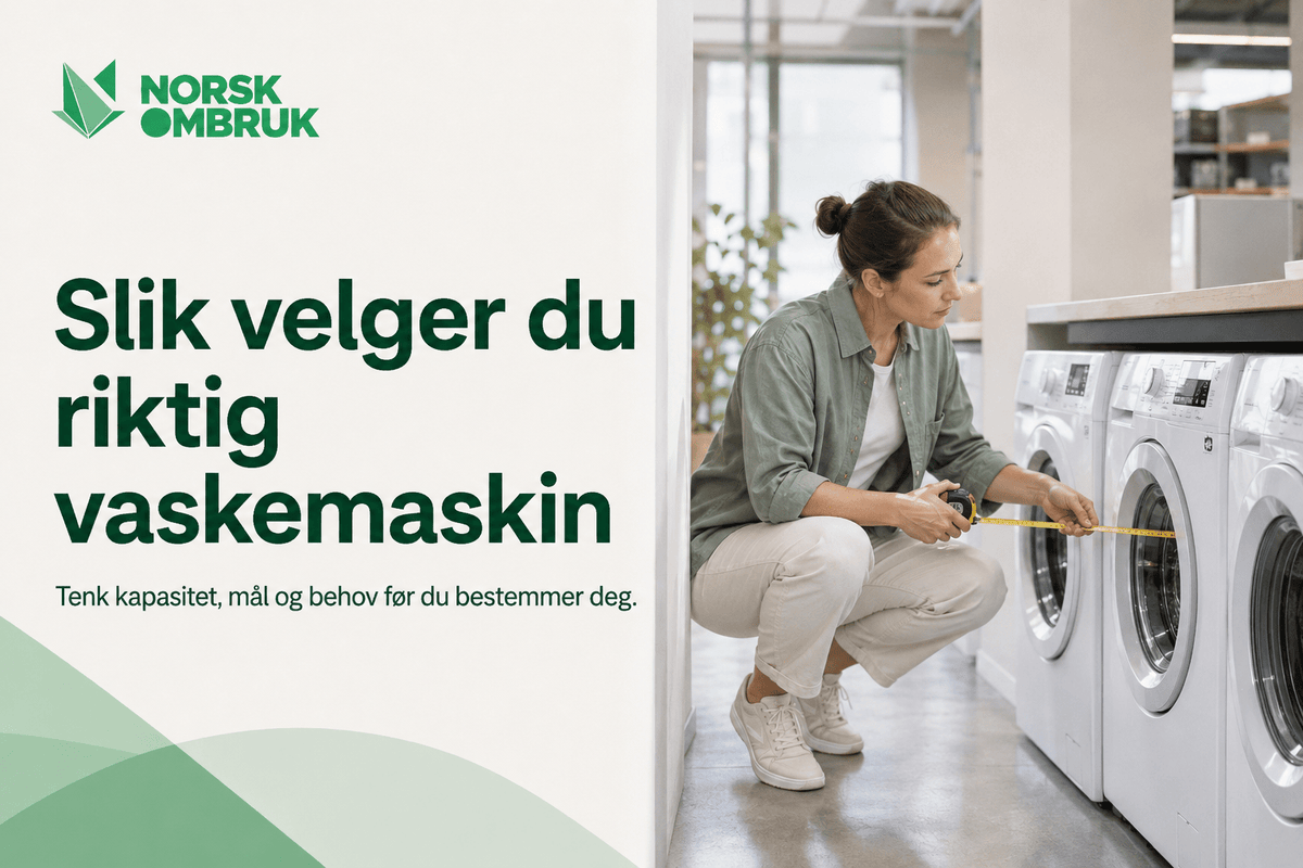 Slik velger du riktig vaskemaskin - Norskombruk.no
