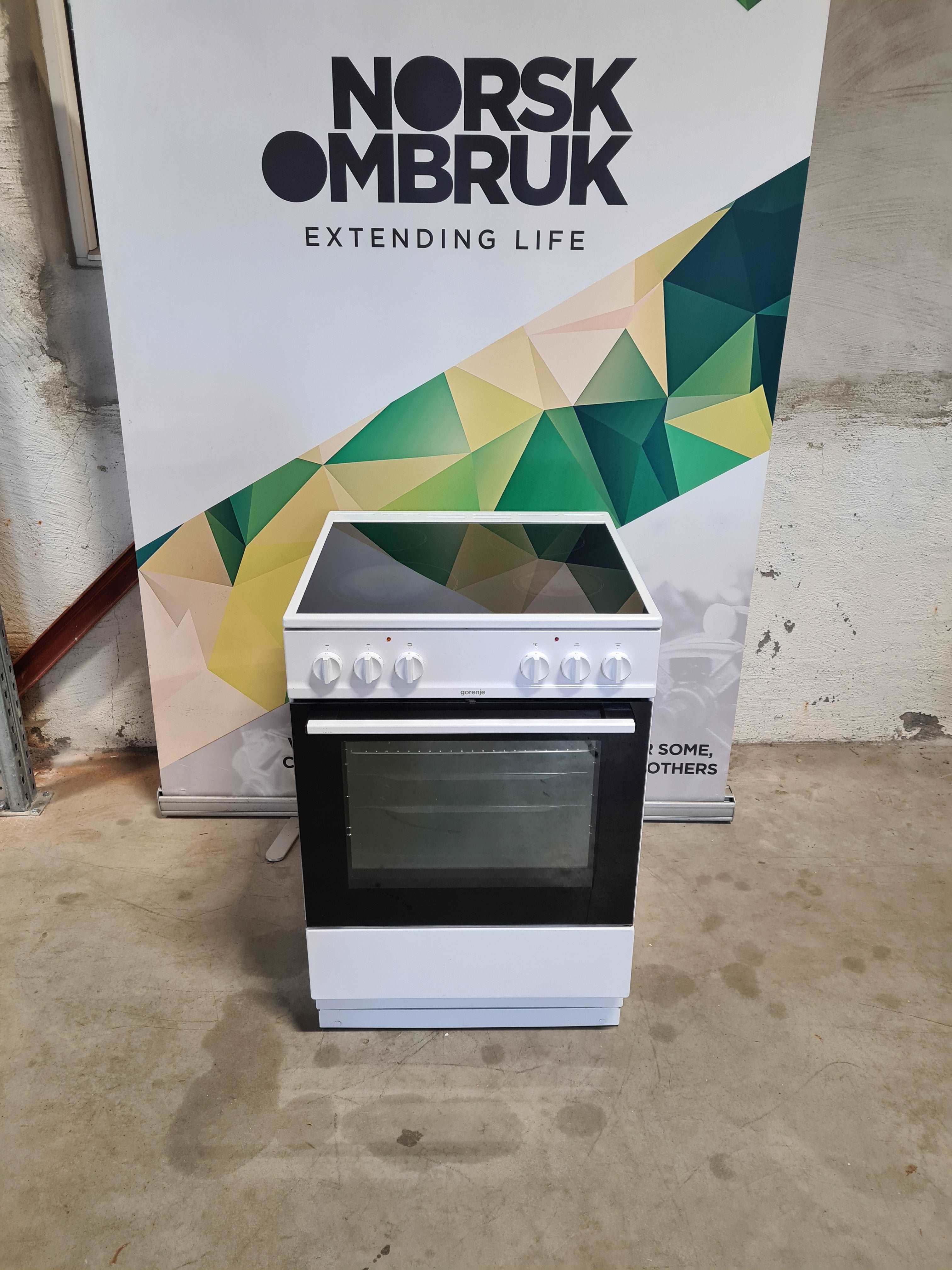 Gorenje keramisk komfyr ECS7613W Hvit