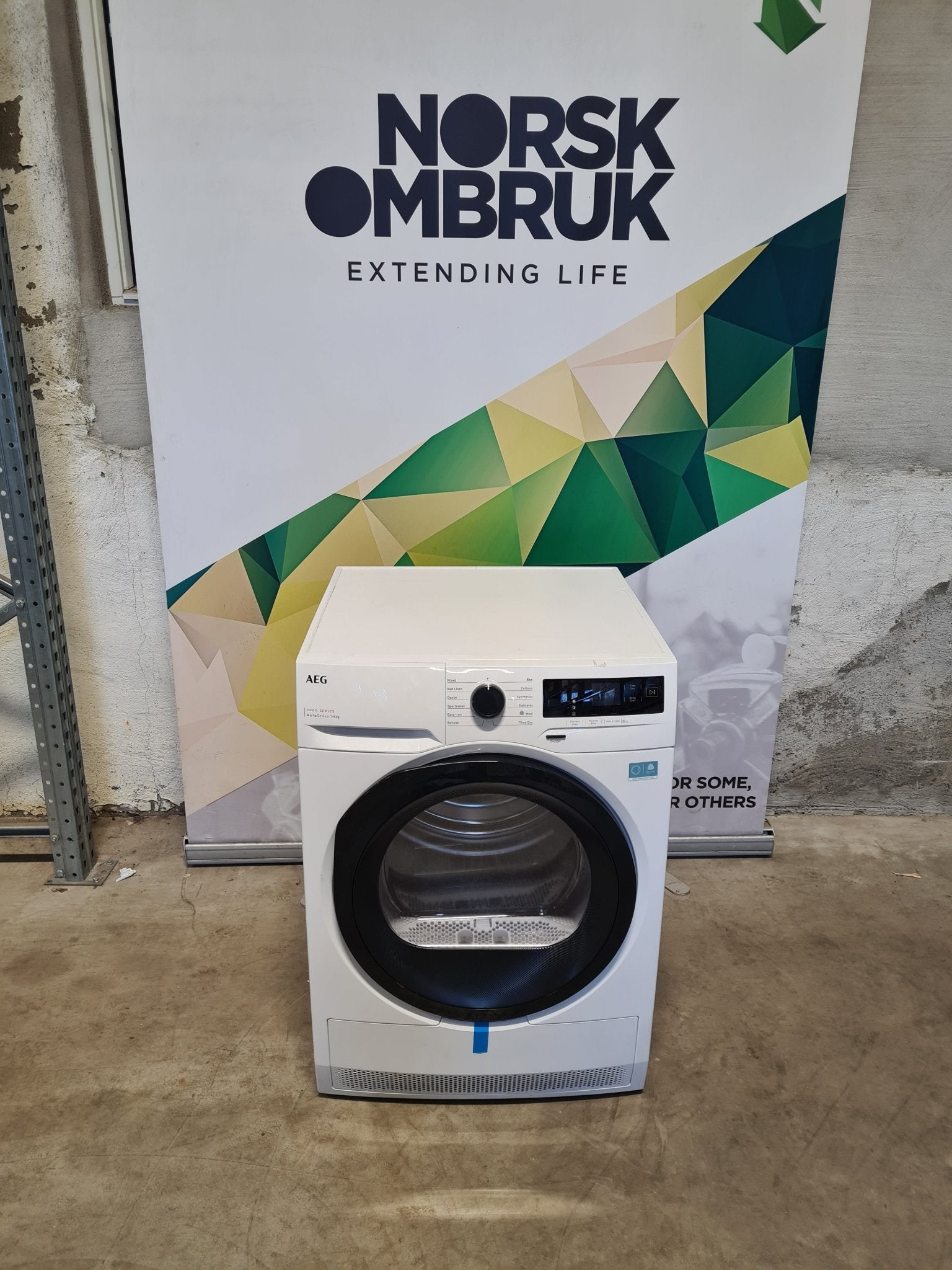 AEG 5000 - serie TS511P85P tørketrommel Varmepumpetørketrommel - Norskombruk.no