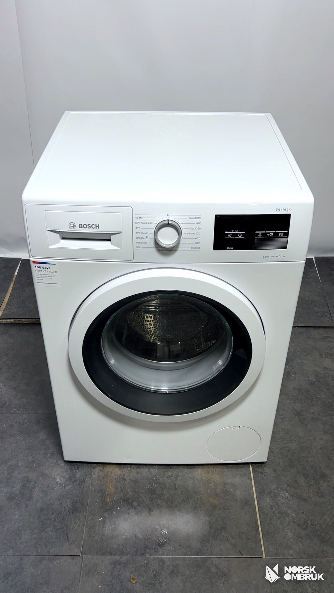 Bosch WAU28UE8SN vaskemaskin Vaskemaskin - Norskombruk.no