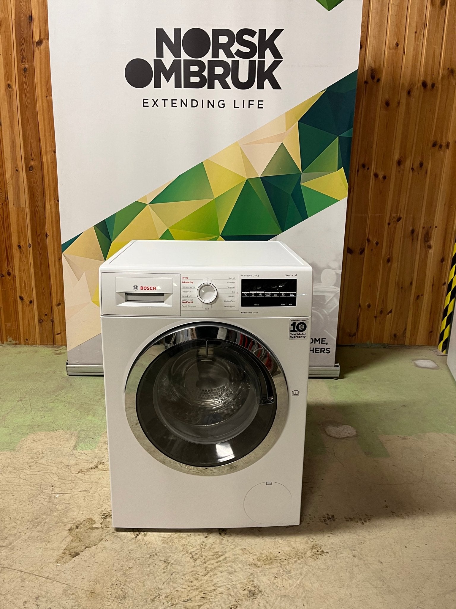 Bosch WVG30443SN vaskemaskin med tørketrommel Vask&tørk - Norskombruk.no