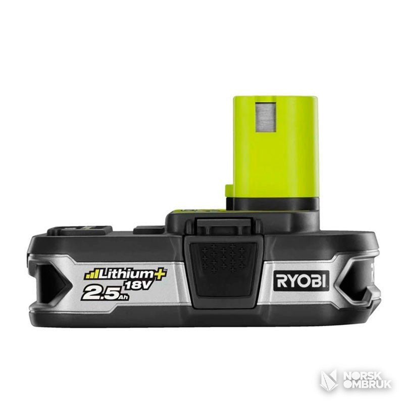 Brukt Ryobi RB18L25 Verktøybatteri 2,5Ah 18V verktøybatteri - Norskombruk.no