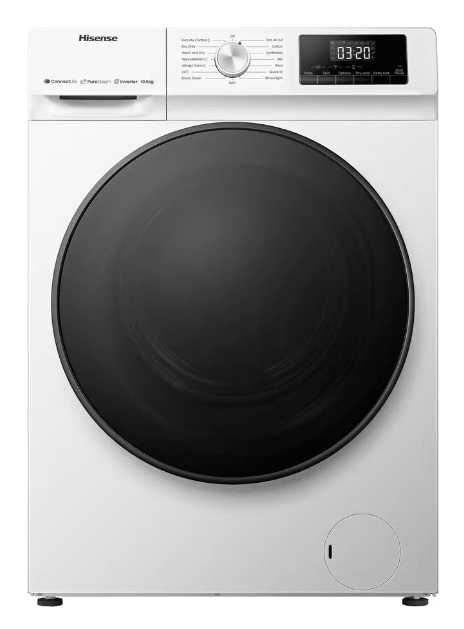 Hisense WD3Q1043BW kombi vaskemaskin/tørketrommel Vaskemaskin/tørketrommel (kombimaskin) - Norskombruk.no