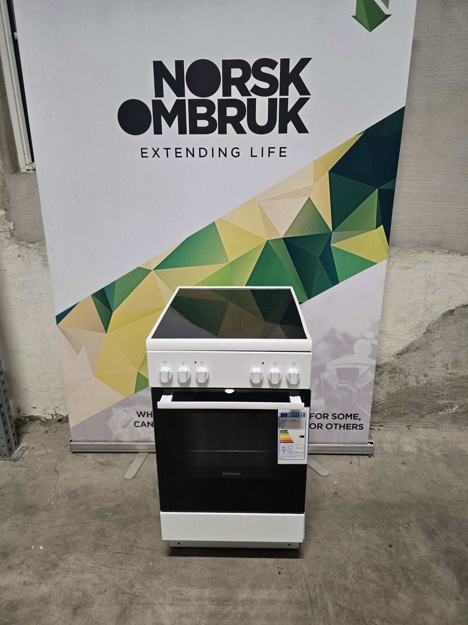 Rosenlew 50cm Keramisk komfyr Keramisk Komfyr - Norskombruk.no