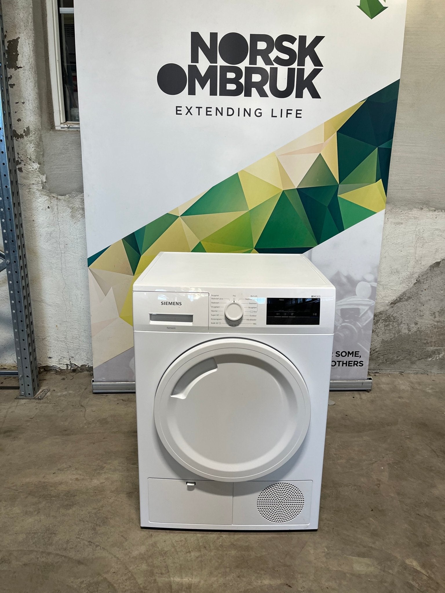 Siemens iQ300 WT43H07LDN Varmepumpetørketrommel Tørketrommel - Norskombruk.no