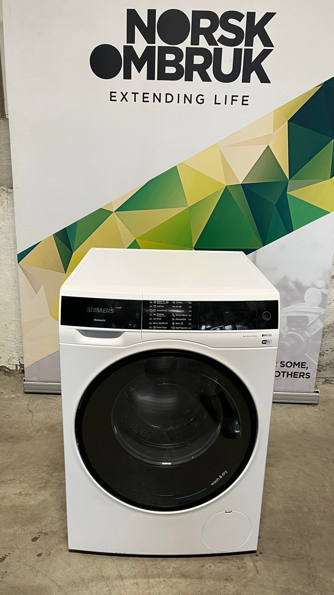 Siemens IQ500 WD4HU541DN Vask&Tørk Vask&tørk - Norskombruk.no