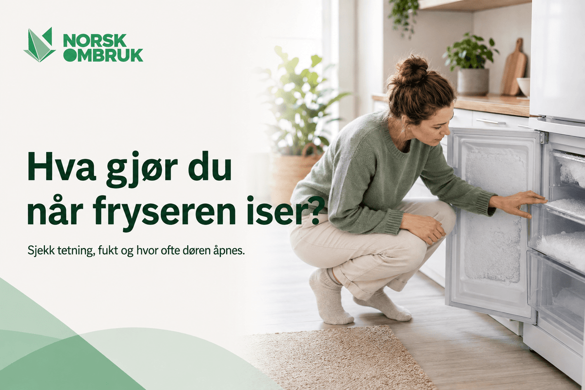 Hva gjør du når fryseren iser? - Norskombruk.no