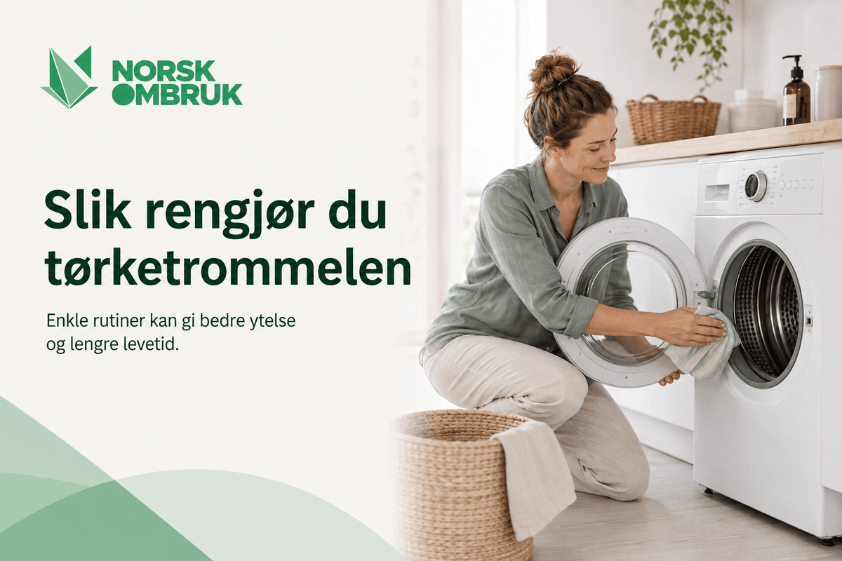 Slik rengjør du tørketrommelen - Norskombruk.no