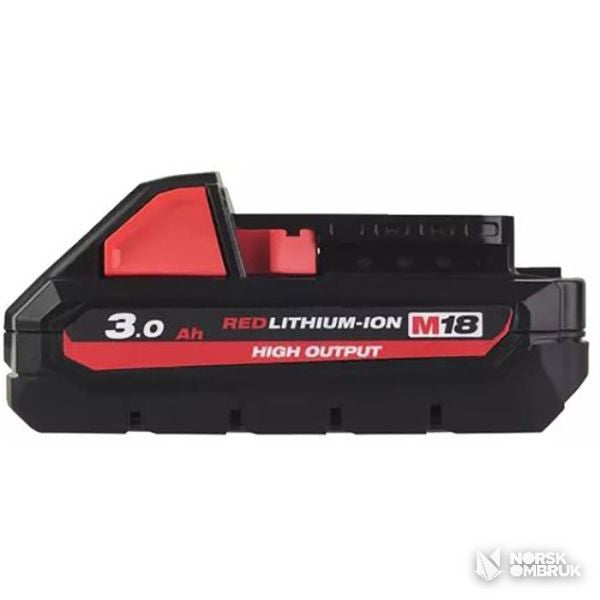 Milwaukee M18 HB3 Verktøybatteri 3,0 Ah