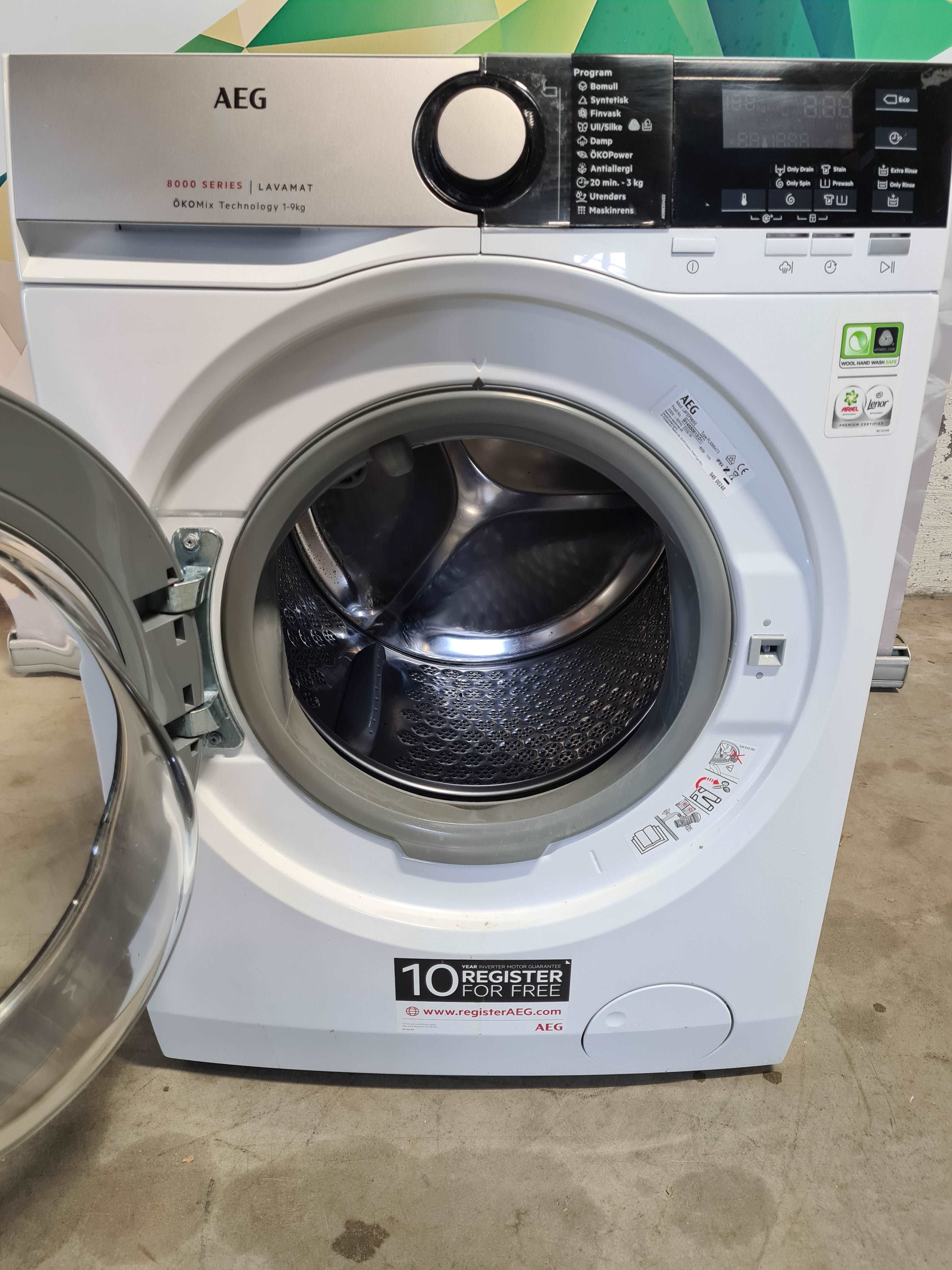 AEG vaskemaskin 8000 series L8FEP965E
