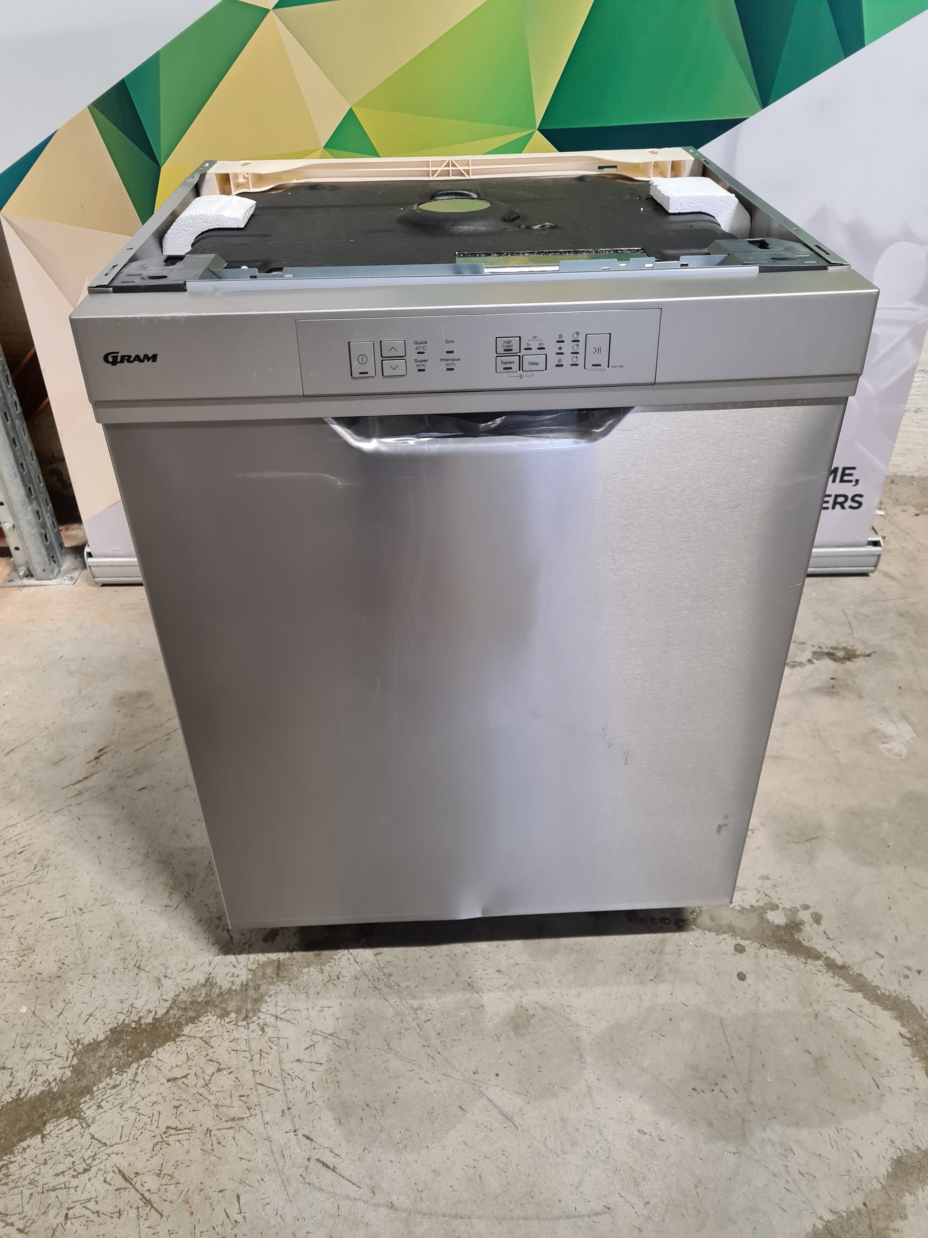 Gram oppvaskmaskin OM 6100-90 TX Rustfritt stål