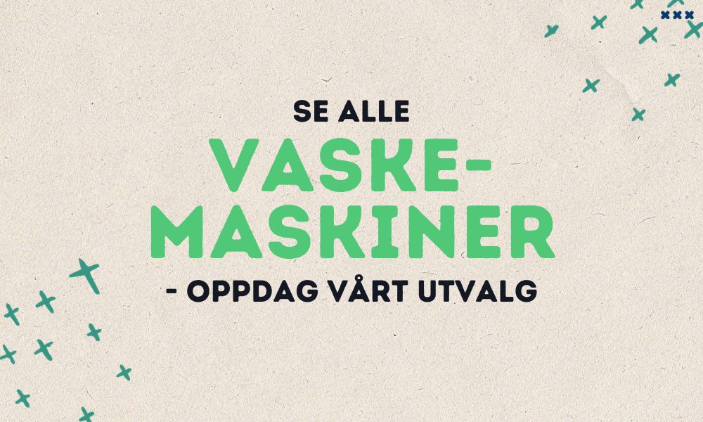 Utforsk vårt brede utvalg av pålitelige og miljøvennlige vaskemaskiner hos Norsk Ombruk, der hvert produkt er nøye restaurert for å gi det nytt liv