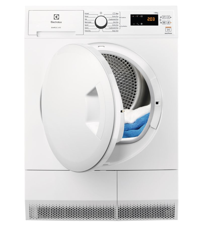 Electrolux SimpliCare tørketrommel EW2H328R2 (Varmepumpe)