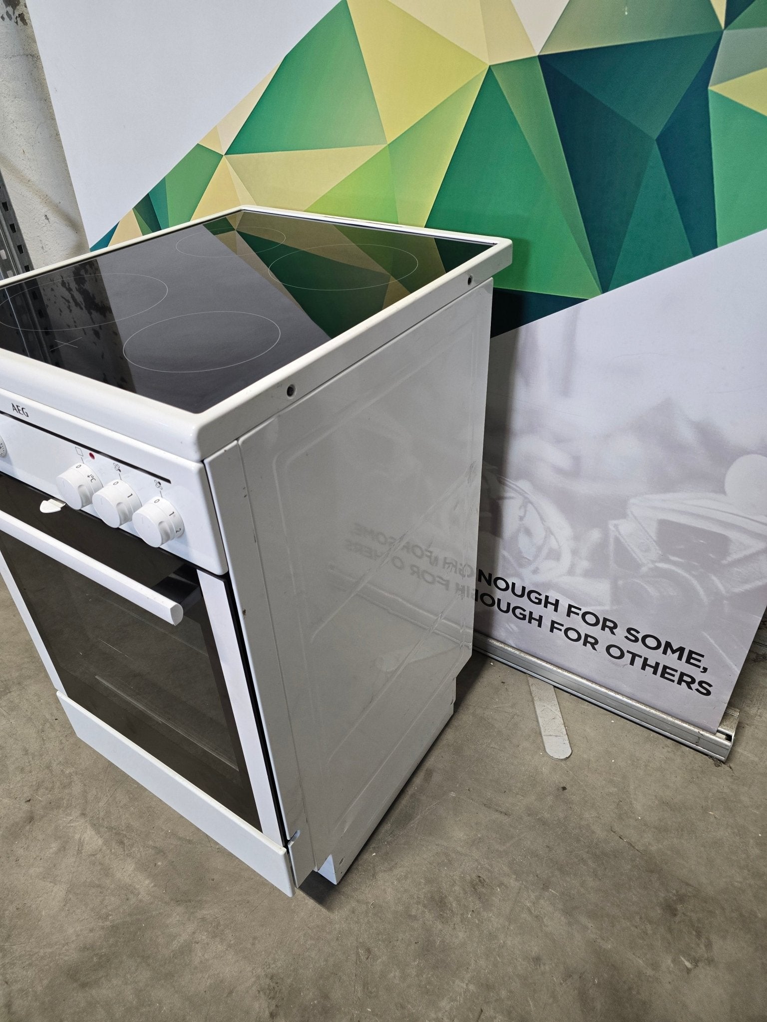 AEG keramisk komfyr CCB54001BW (50cm) Keramisk Komfyr - Norskombruk.no