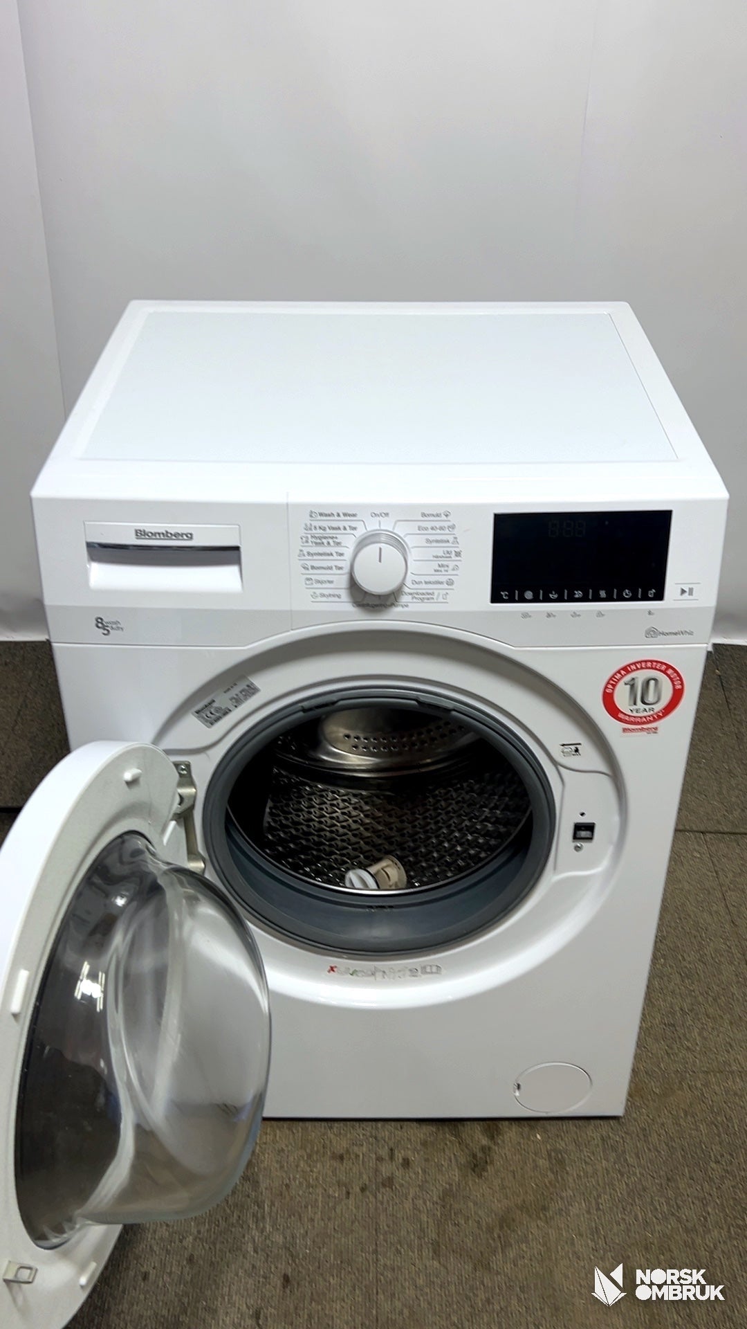 Blomberg BWD384W2 vask&tørkmaskin Vask&tørk - Norskombruk.no