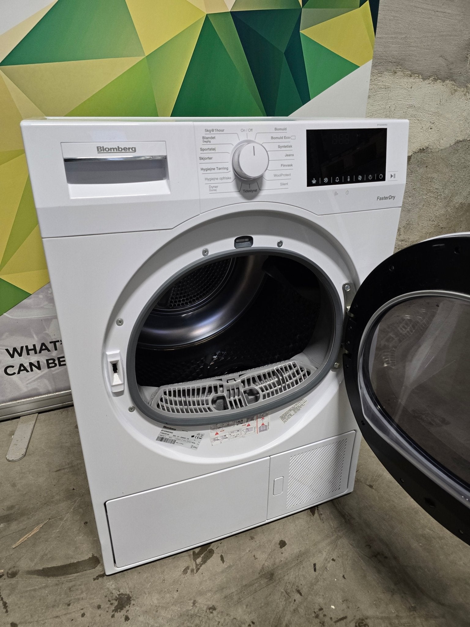 Blomberg Kondenstrommel BTGS483W2 Tørketrommel - Norskombruk.no