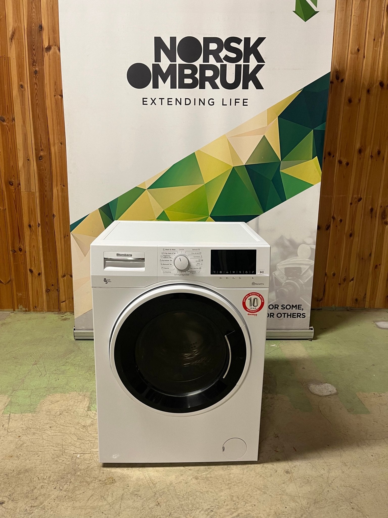 Blomberg vask&tørk BWD384W2 Vask&tørk - Norskombruk.no