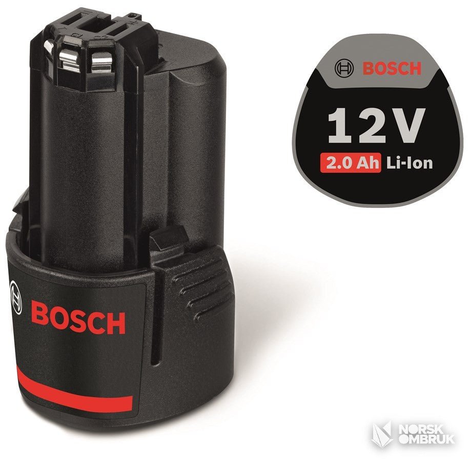 Bosch Professional GBA 12V 2.0Ah batteri verktøybatteri - Norskombruk.no