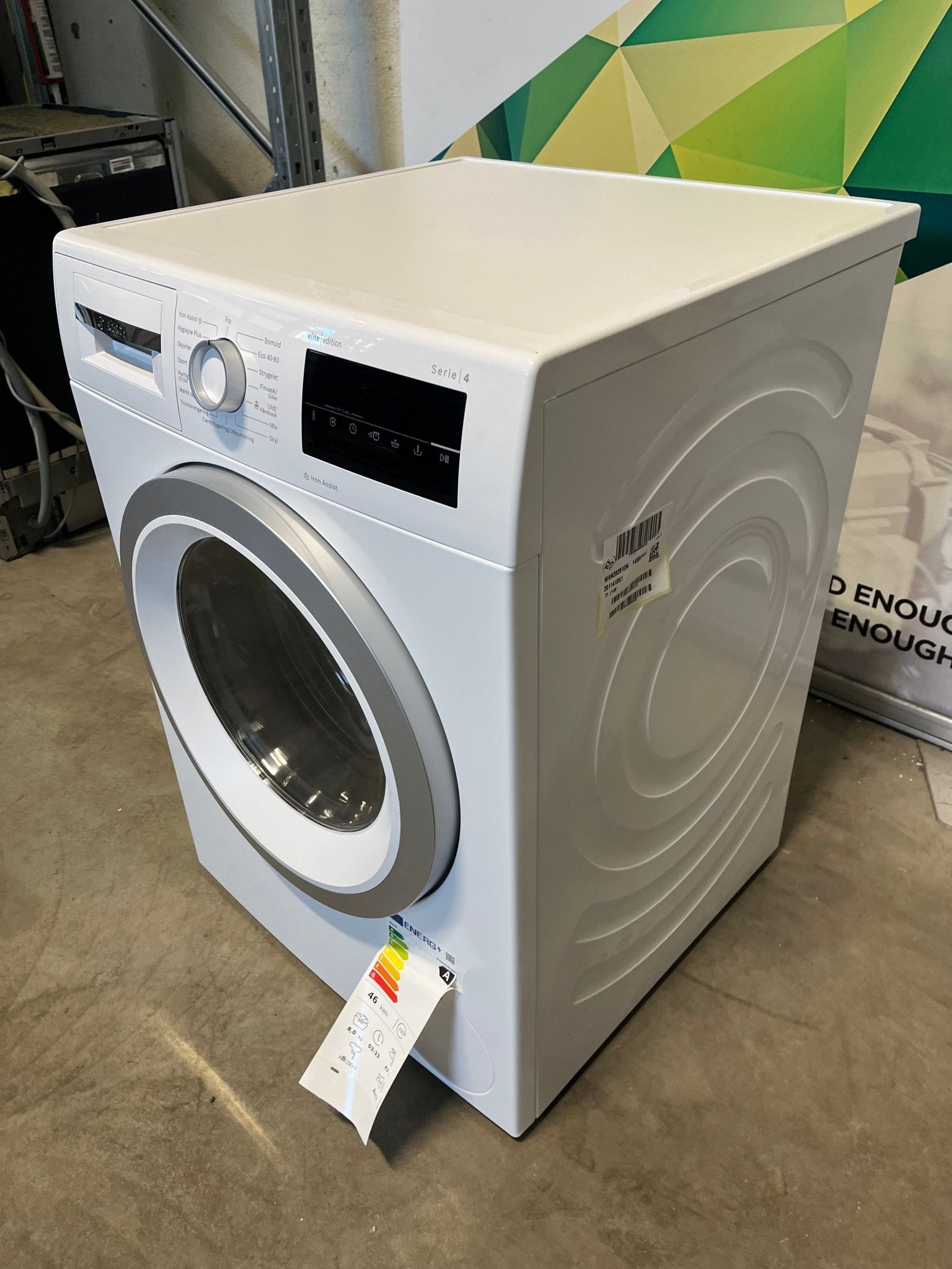 Bosch Serie 4 vaskemaskin WAN28281DN Vaskemaskin - Norskombruk.no