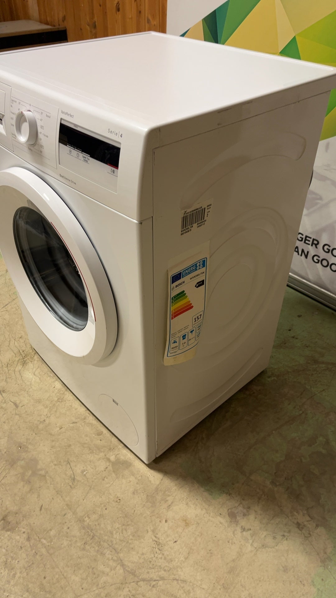 Bosch WAN280L7SN vaskemaskin vaskemaskin - Norskombruk.no