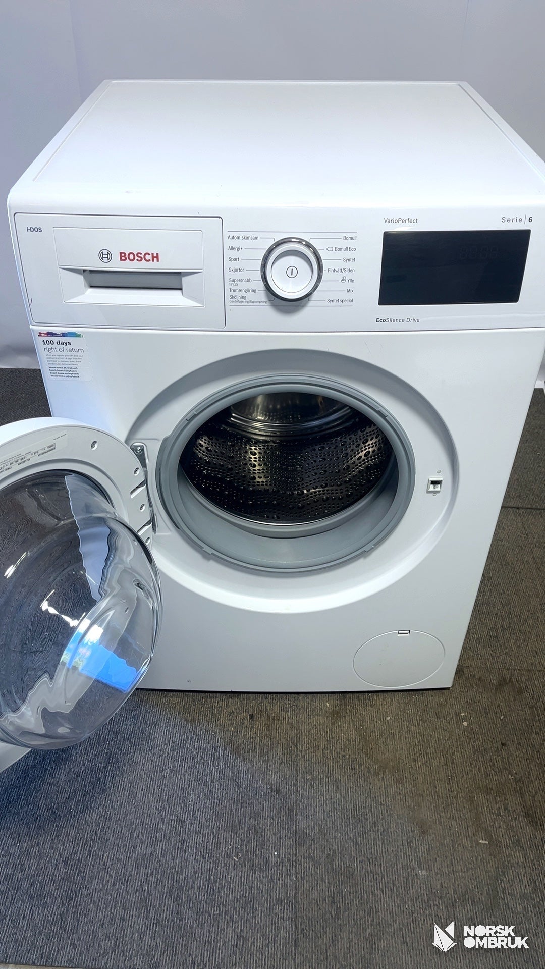 Bosch WAT286T7SN vaskemaskin Vaskemaskin - Norskombruk.no