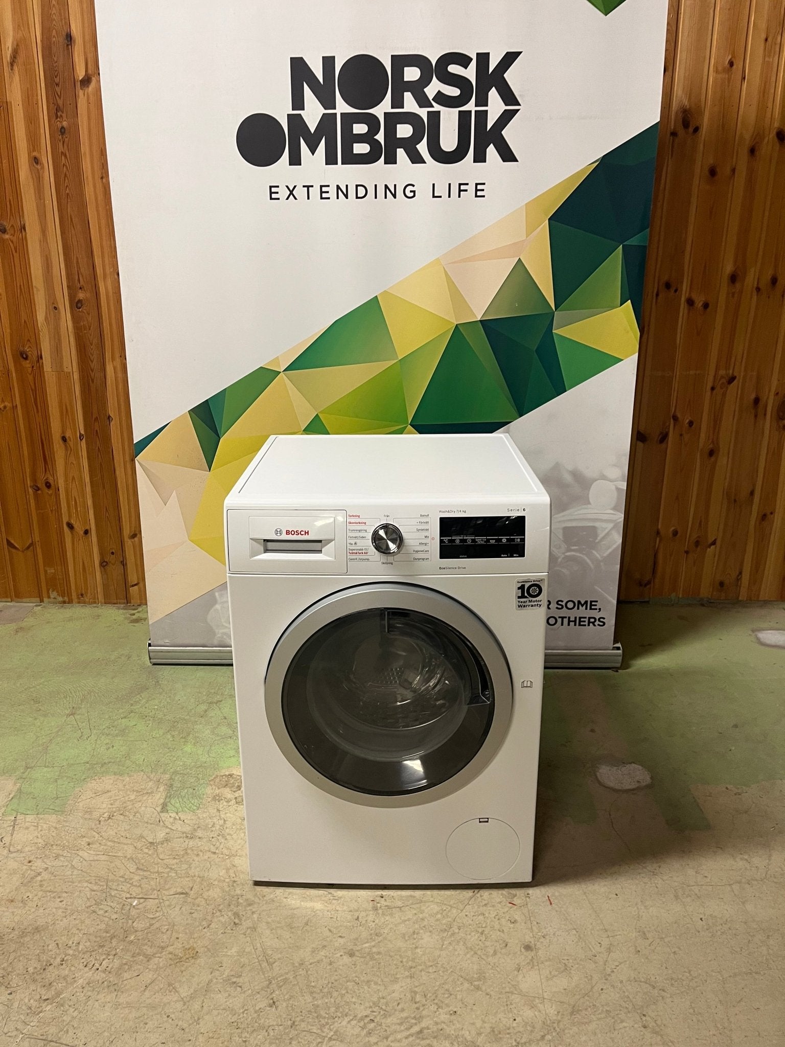 Bosch WVG30444SN vaskemaskin med tørketrommel Vask&tørk - Norskombruk.no