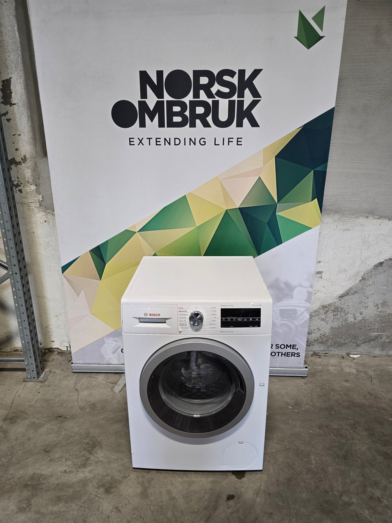 Bosch WVG30444SN vaskemaskin med tørketrommel Vask&tørk - Norskombruk.no