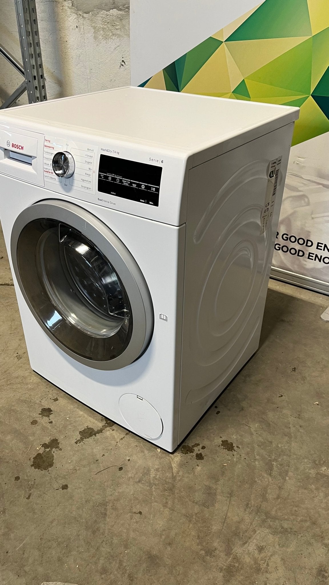 Bosch WVG30444SN vaskemaskin med tørketrommel Vask&tørk - Norskombruk.no