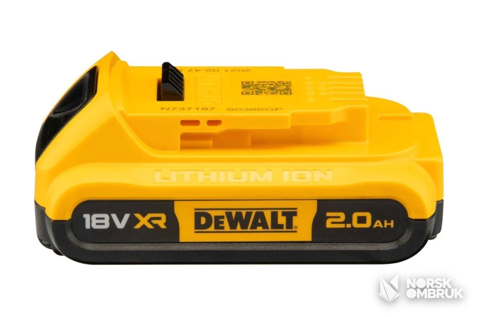 Dewalt DCB183-XJ 18V 2.0Ah XR Verktøybatteri verktøybatteri - Norskombruk.no