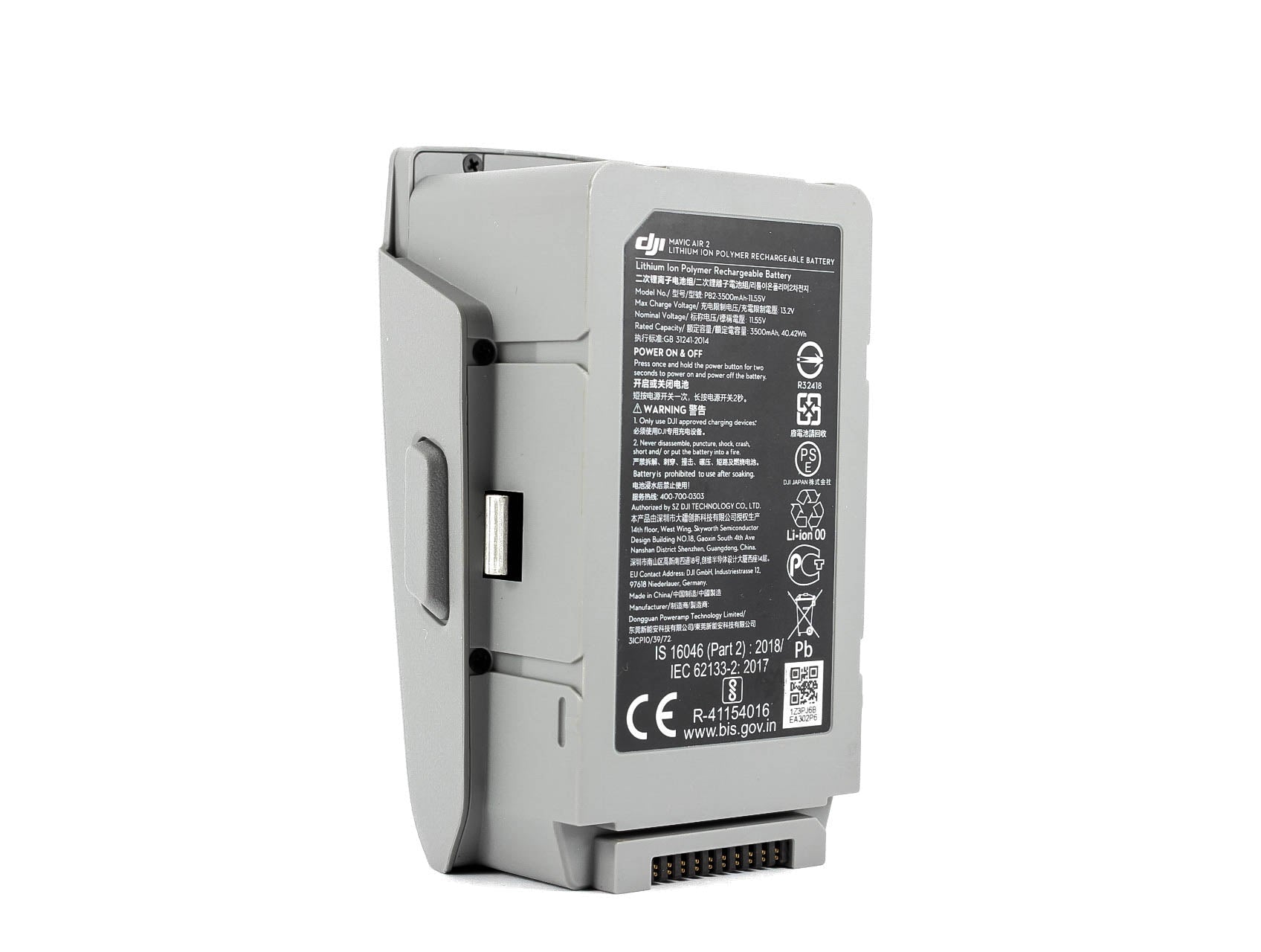 DJI Mavic Air 2 / Air 2S Intelligent Flight Battery 3500 mAh 11,55 V LiPo 3S Batteri - Norskombruk.no