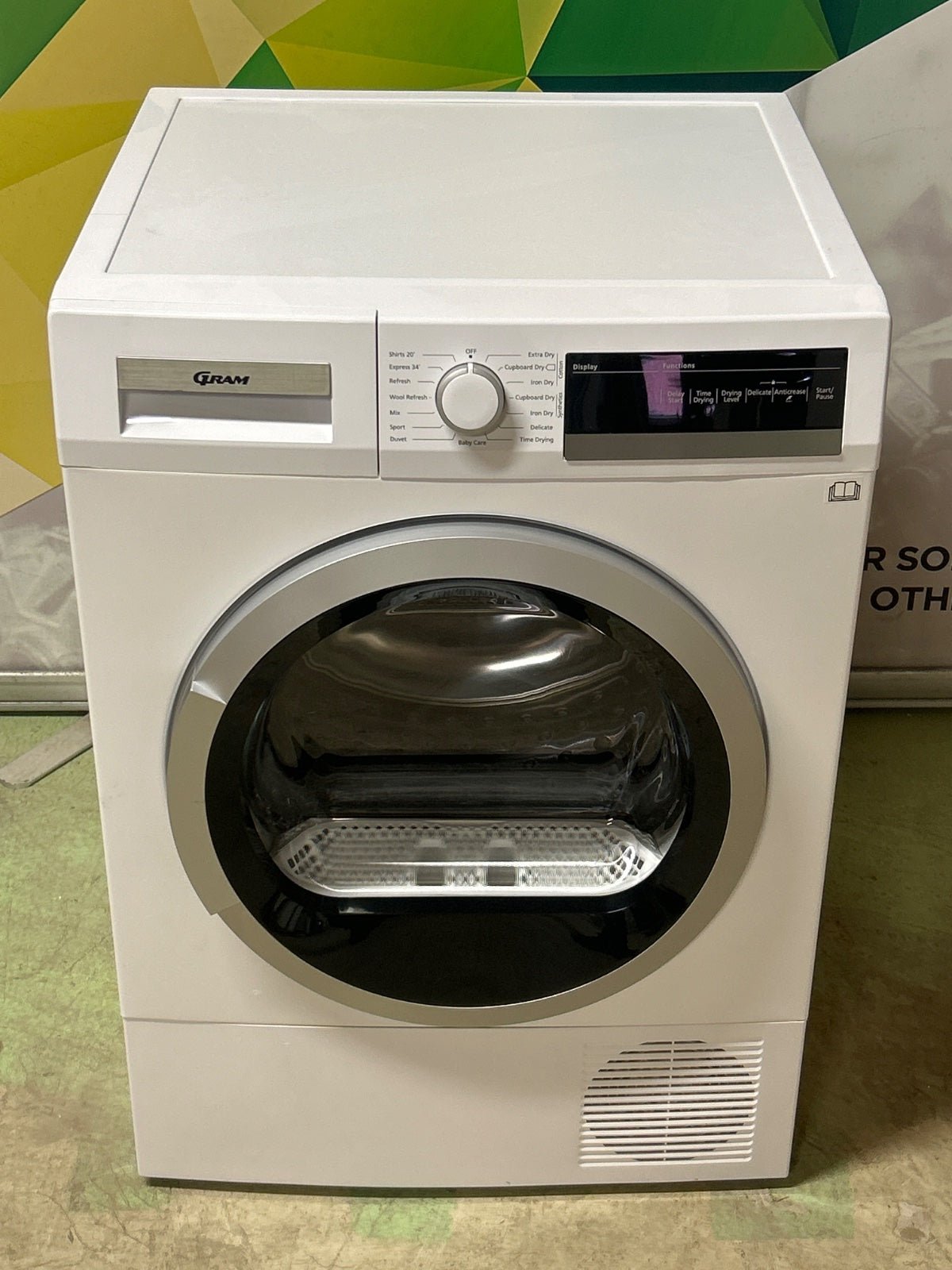 Gram TLS 7853‑90/1 varmepumpetørketrommel Tørketrommel - Norskombruk.no