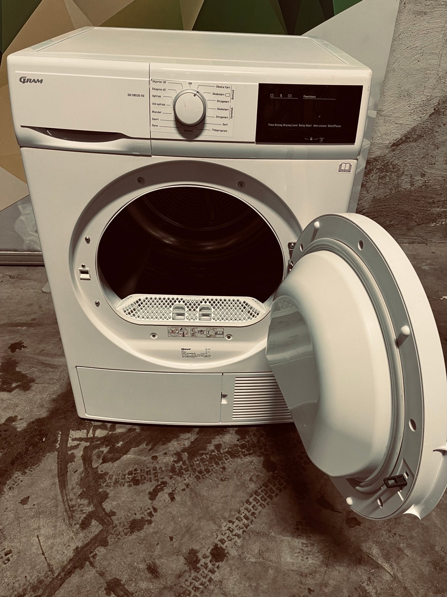 Gram varmepumpe - tørketrommel DD 58530 - 50 Varmepumpetørketrommel - Norskombruk.no