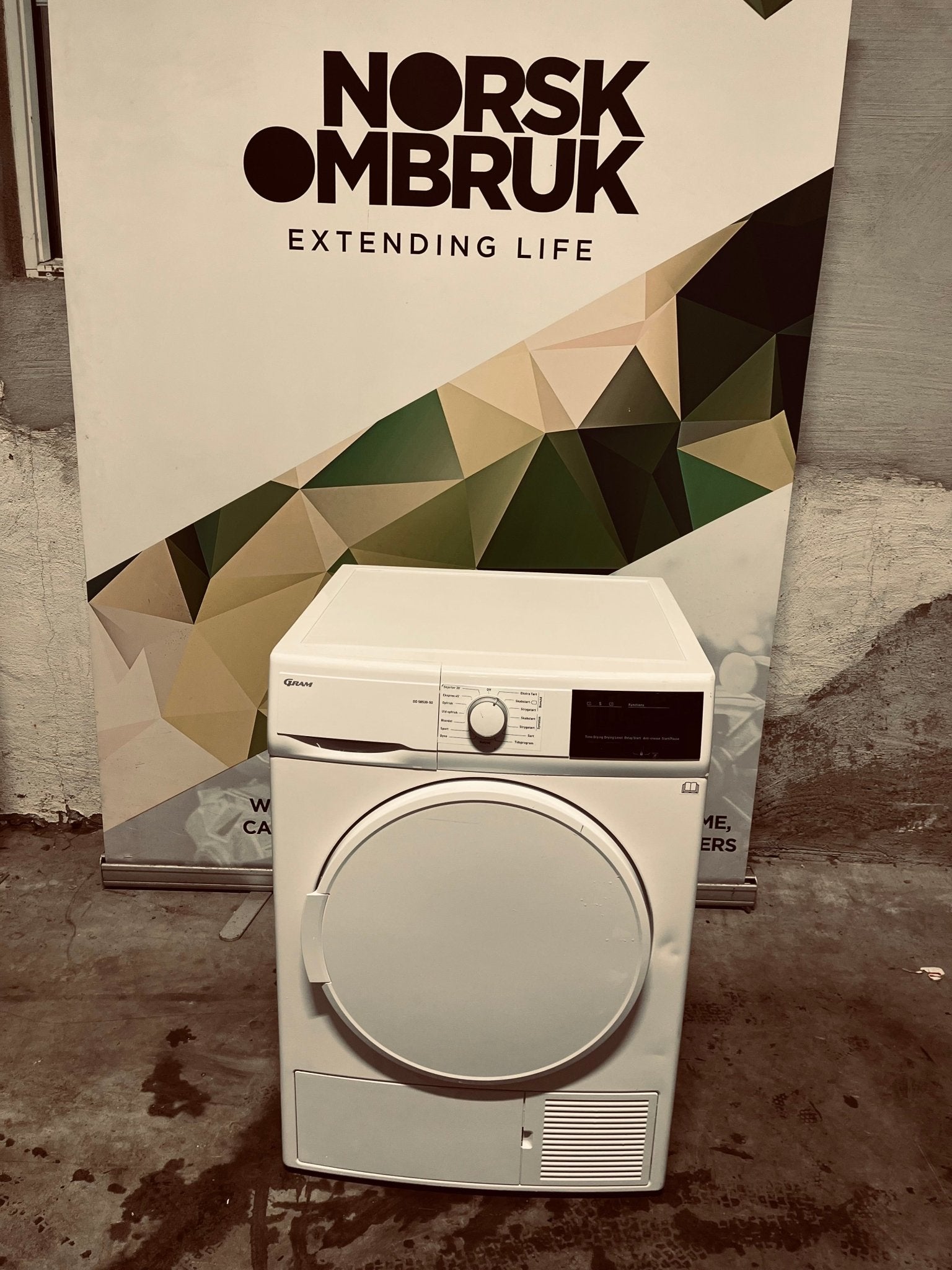 Gram varmepumpe - tørketrommel DD 58530 - 50 Varmepumpetørketrommel - Norskombruk.no