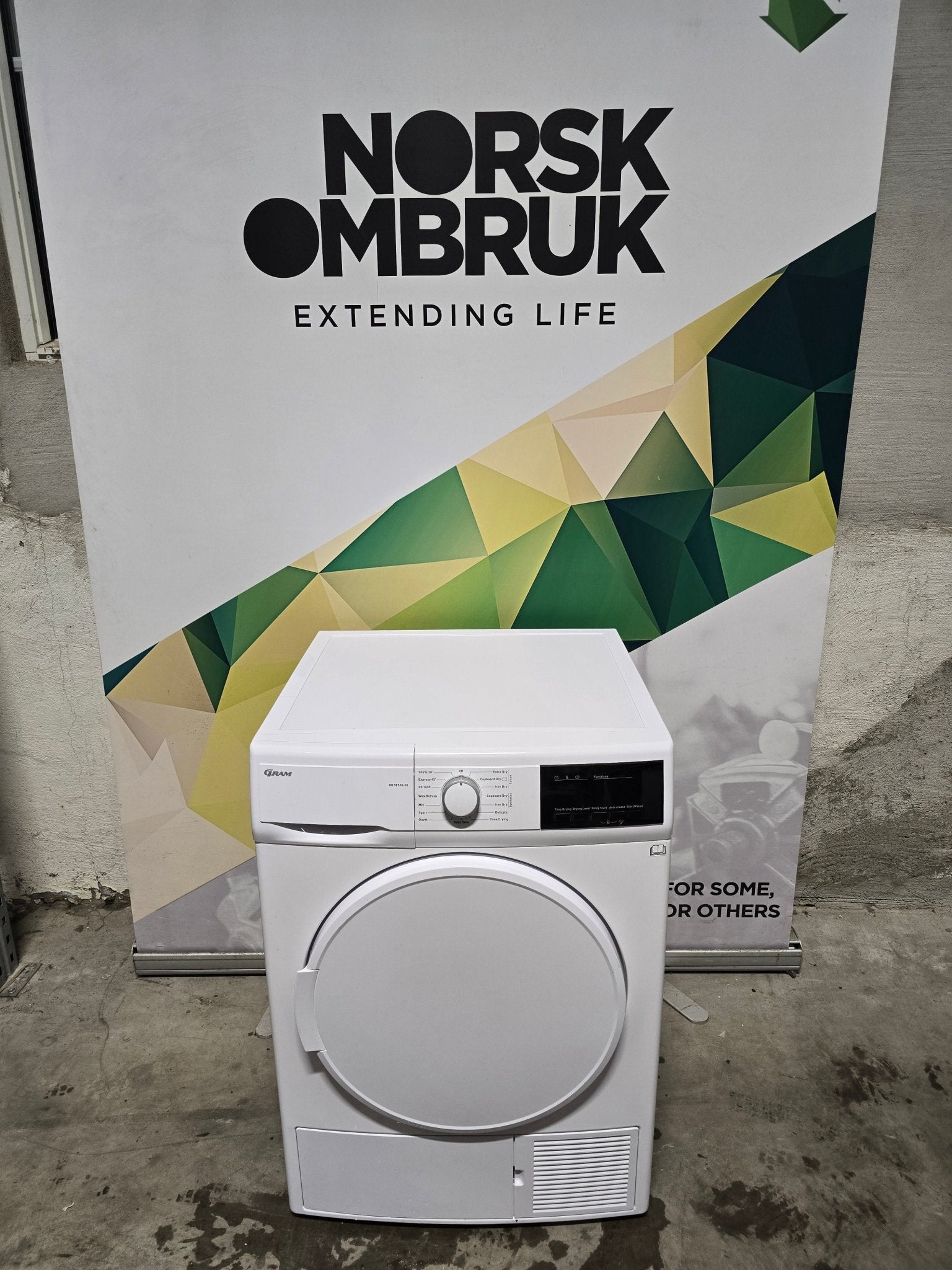 Gram varmepumpe - tørketrommel DD5853050 Varmepumpetørketrommel - Norskombruk.no