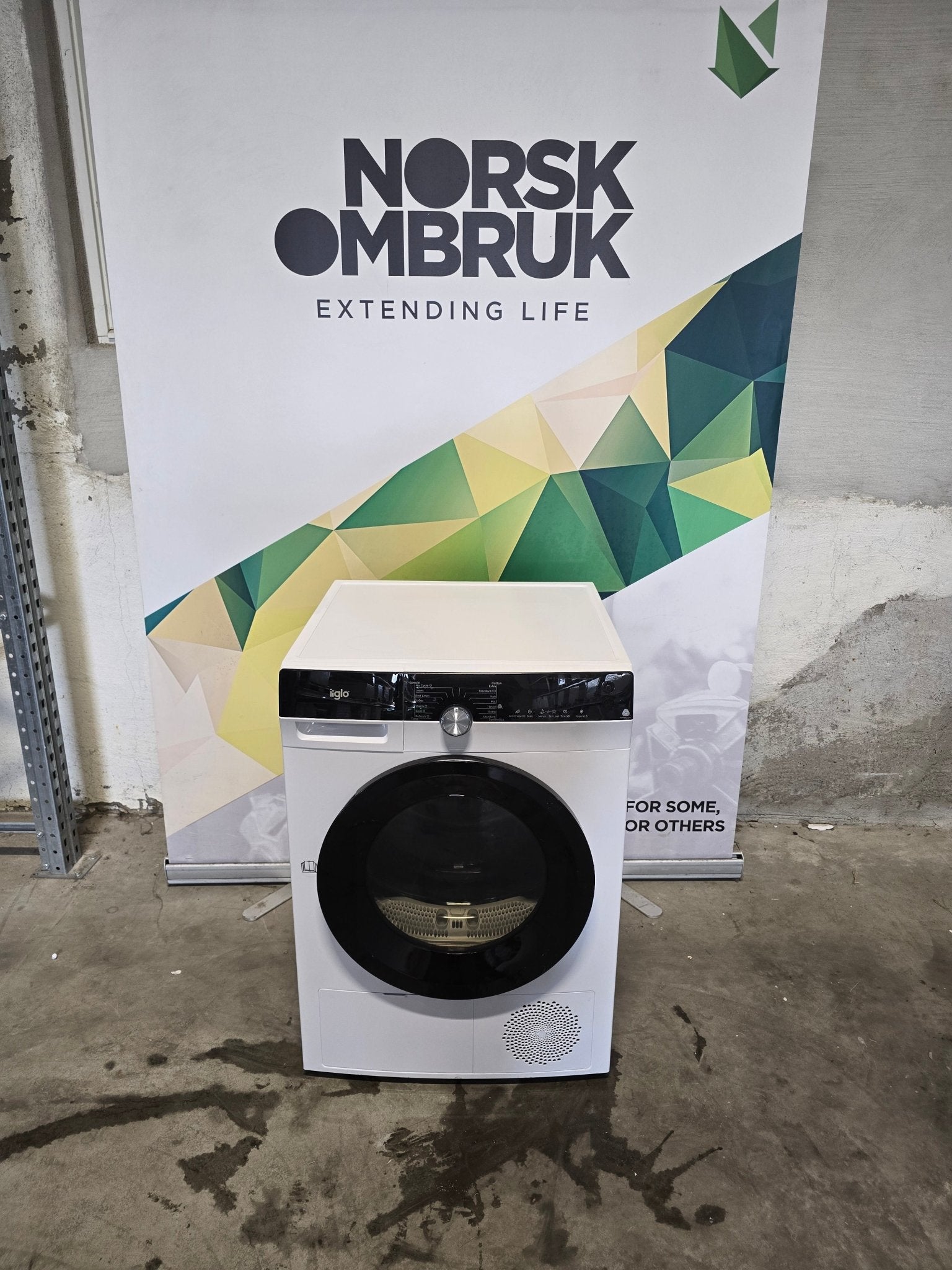 Iiglo IIDMK1F9KG Varmepumpe tørketrommel Varmepumpetørketrommel - Norskombruk.no