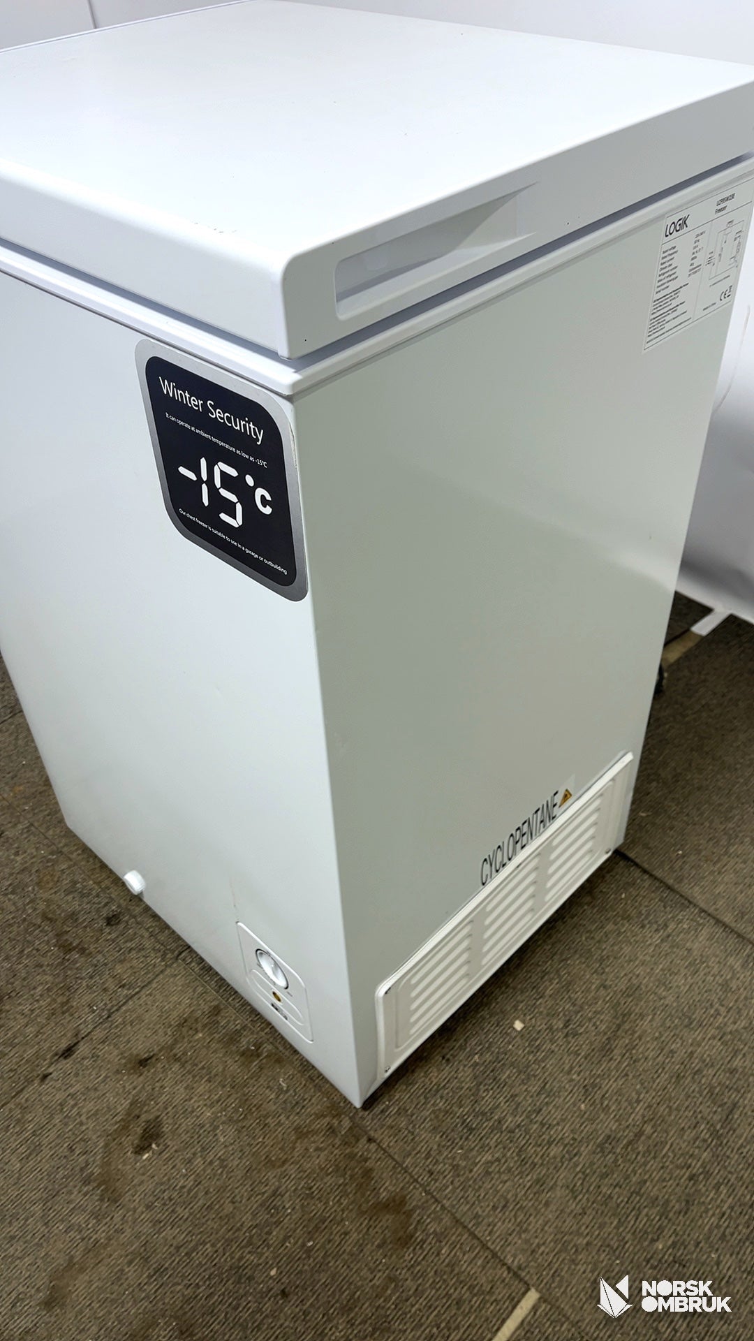 Logik LCF95W23E fryseboks Fryseskap - Norskombruk.no
