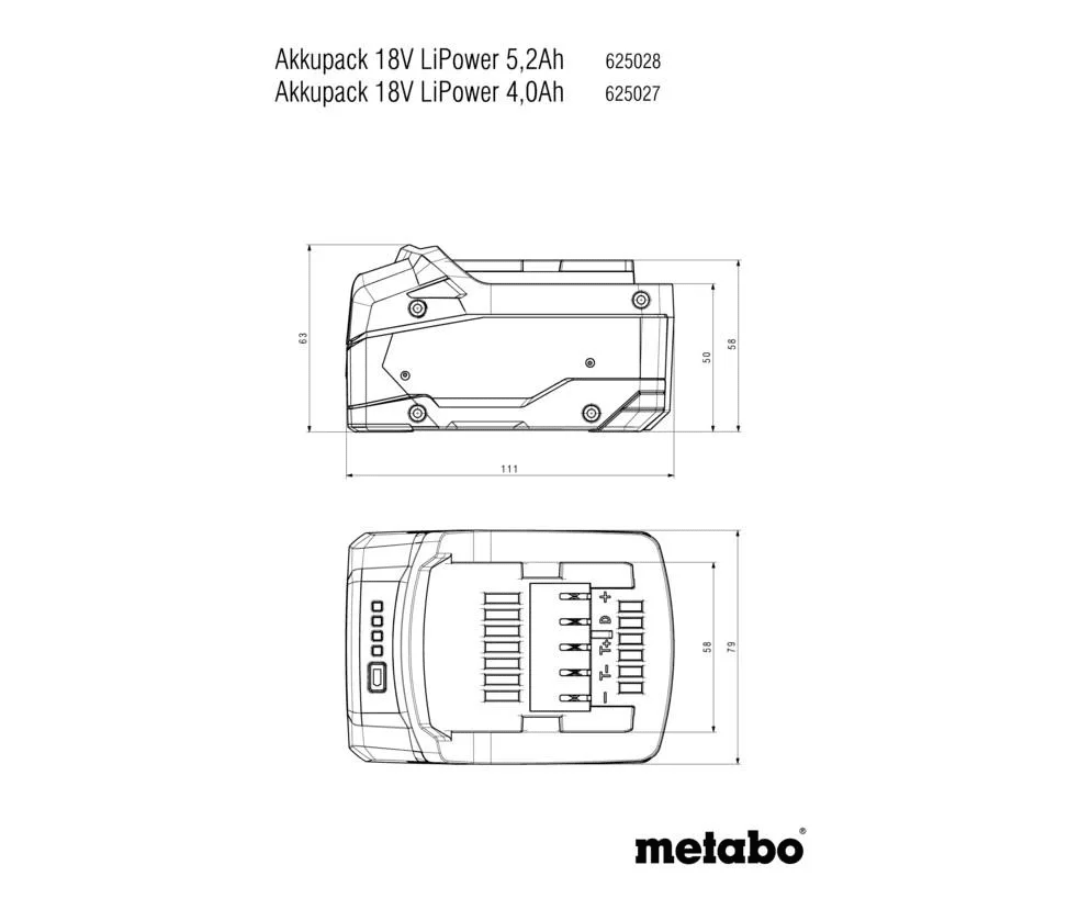 Metabo Li - Power 625028000 Batteri Batteri - Norskombruk.no
