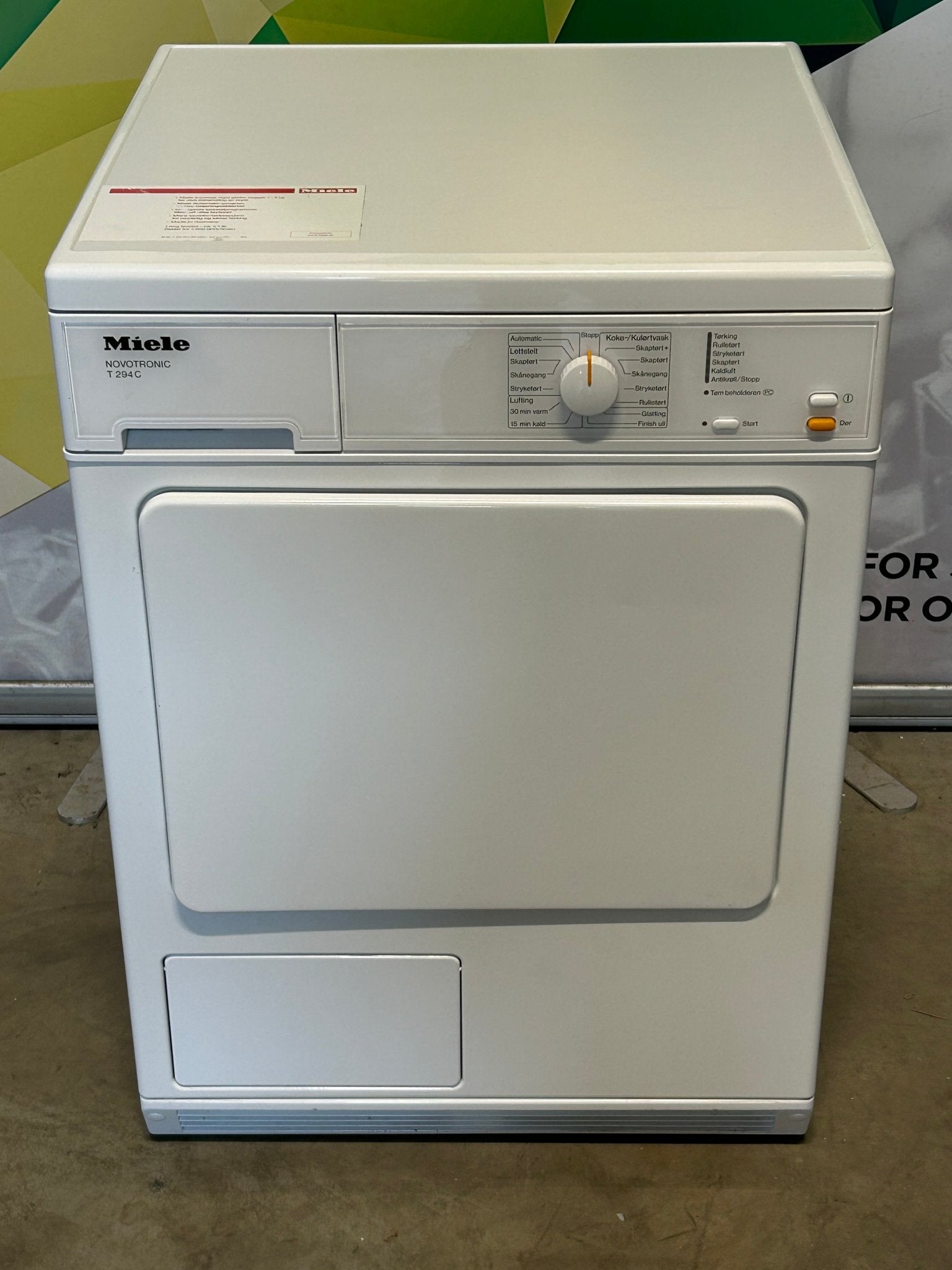Miele T294C Novotronic - Tørketrommel Tørketrommel - Norskombruk.no