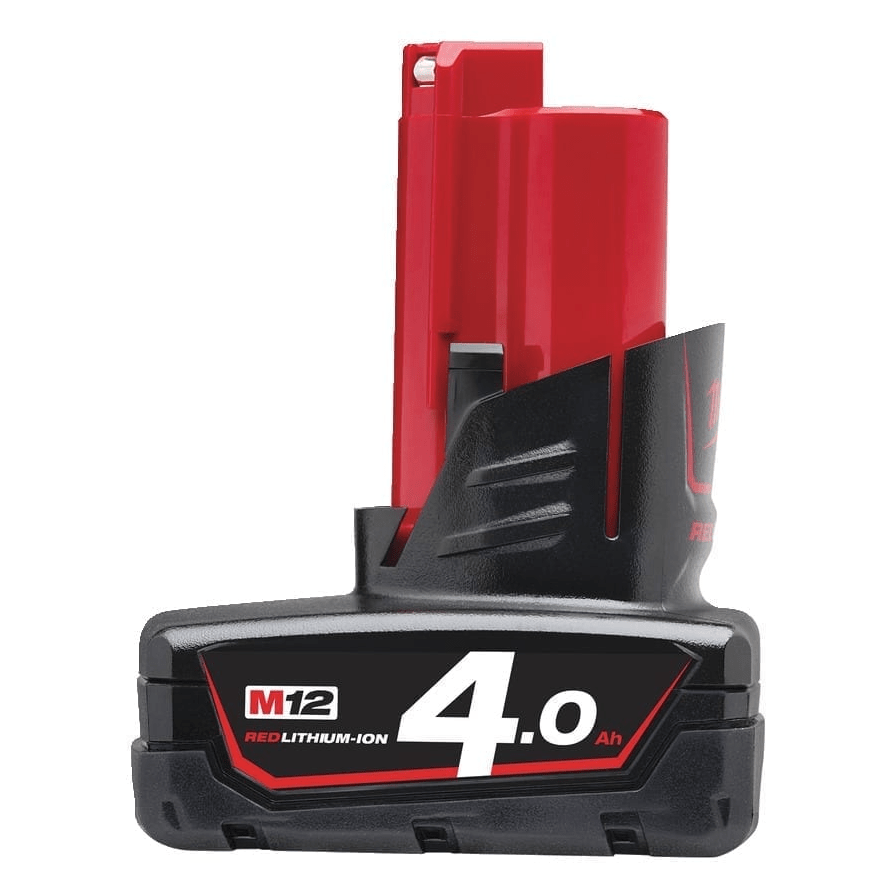 Milwaukee M12 B4 12V 4,0Ah REDLITHIUM Li - ion batteri 4932430065 Batteri - Norskombruk.no