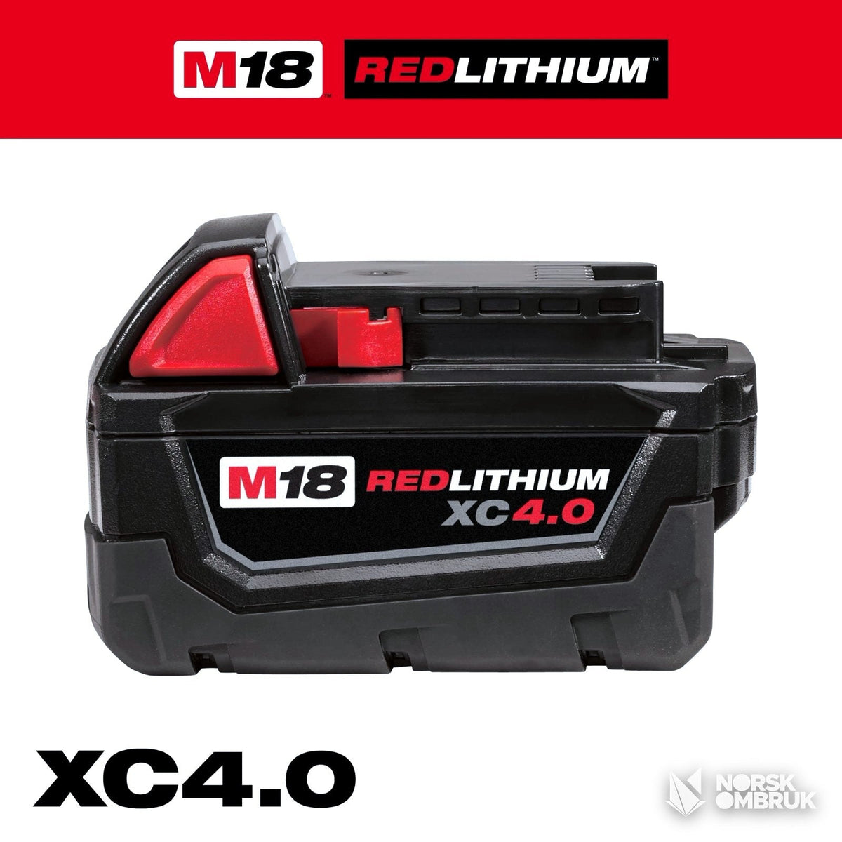 Milwaukee M18 XC4.0 Verktøybatteri Verktøybatteri - Norskombruk.no