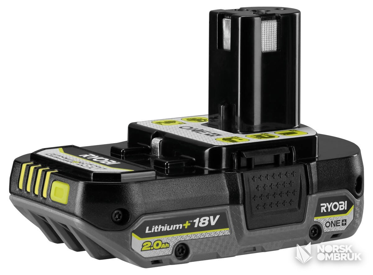 Ryobi Compact RB1820C batteri 18V verktøybatteri - Norskombruk.no