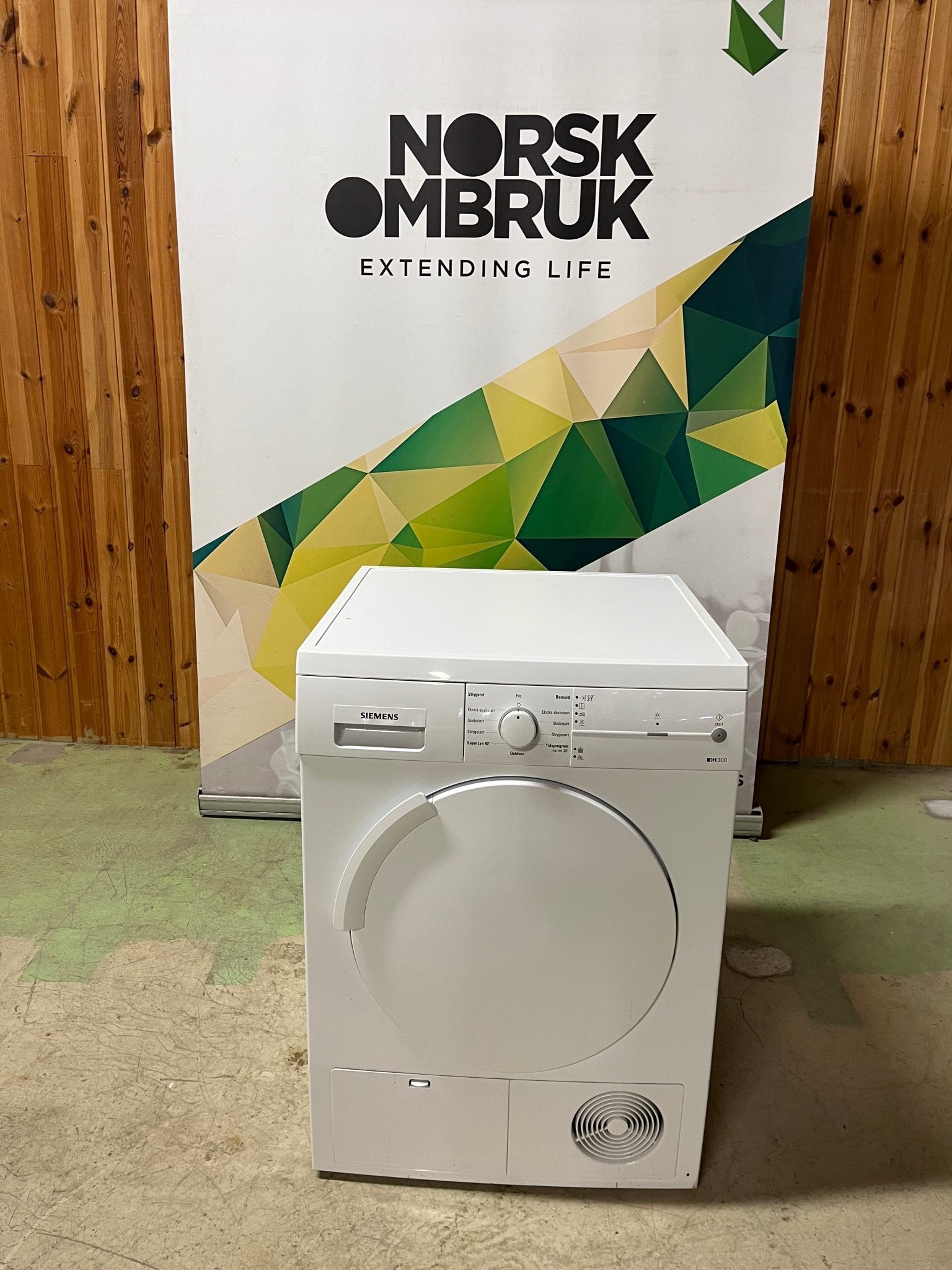 Siemens iQ300 kondenstørketrommel WT44E103DN Tørketrommel - Norskombruk.no