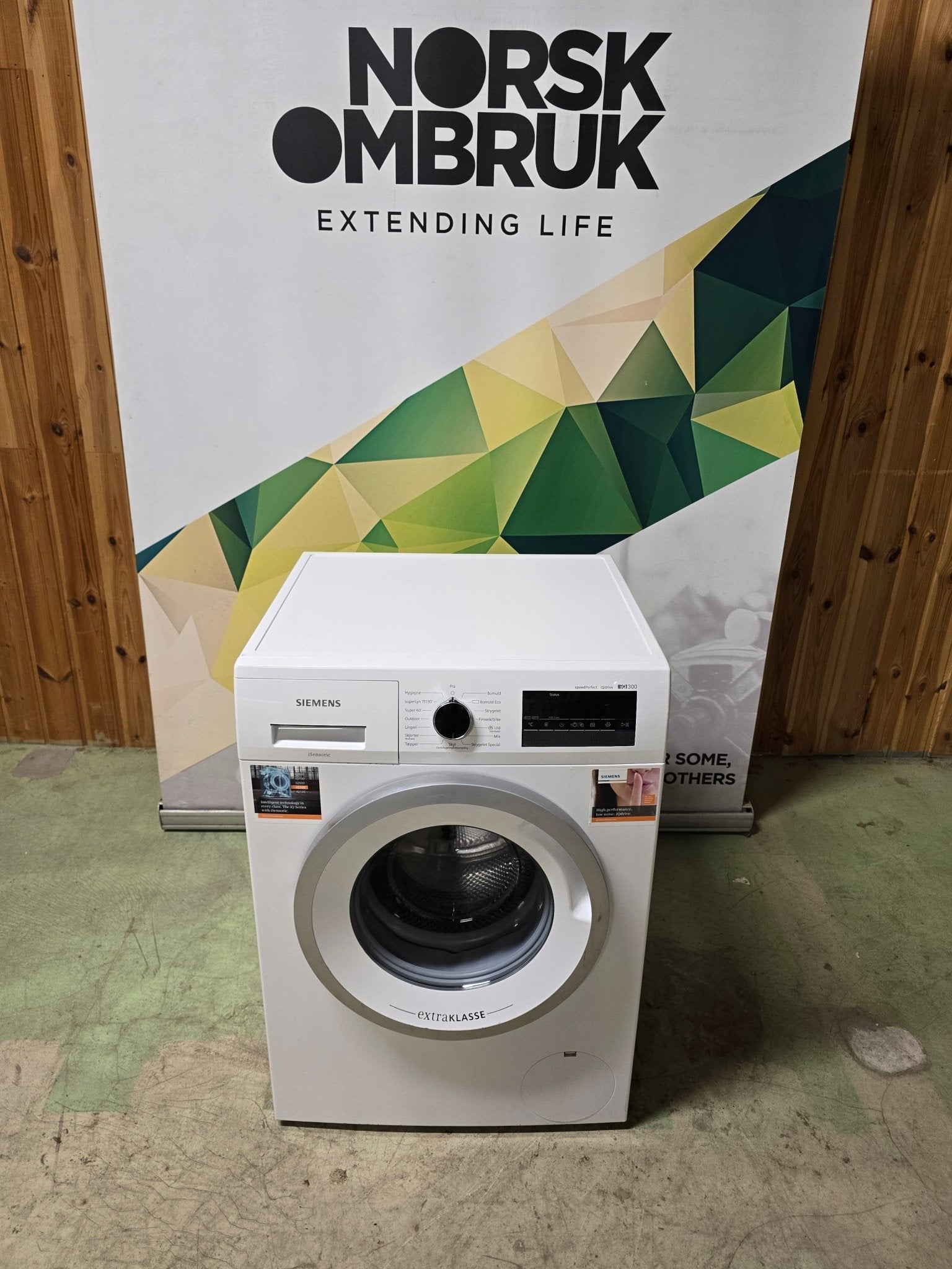 Siemens iQ300 vaskemaskin WM12N2C7DN Vaskemaskin - Norskombruk.no