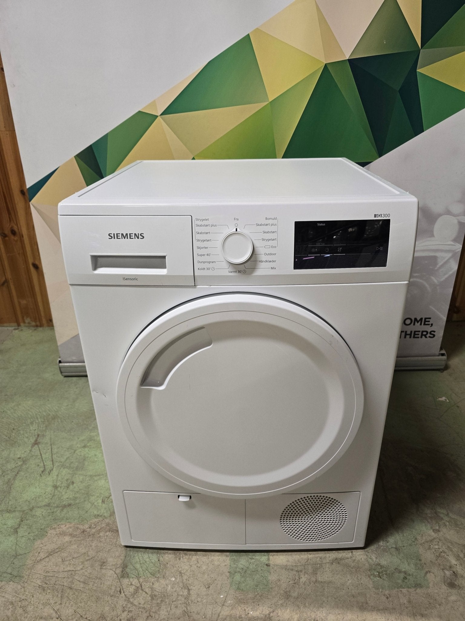 Siemens iQ300 WT43H07LDN Varmepumpetørketrommel Varmepumpetørketrommel - Norskombruk.no