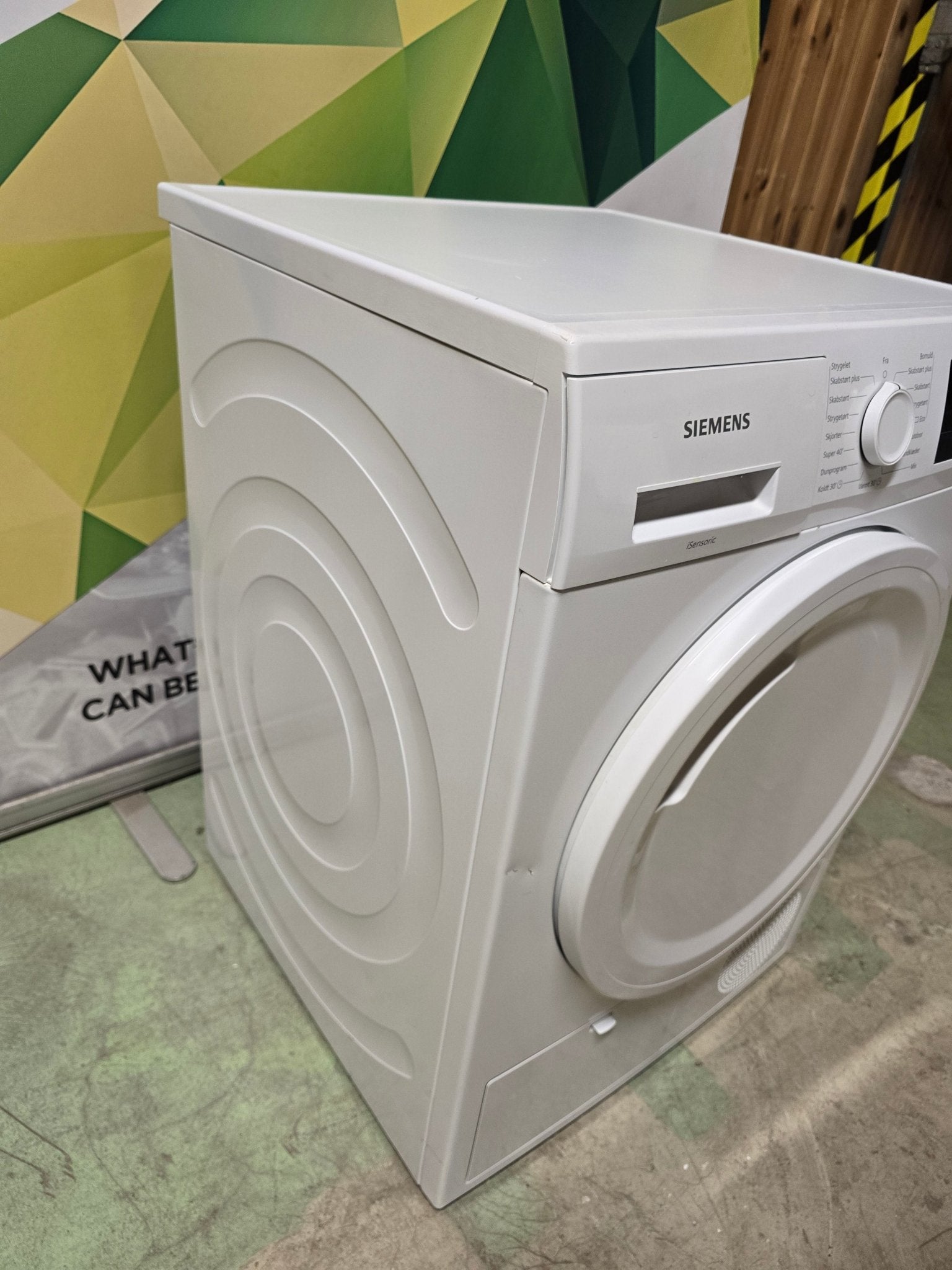 Siemens iQ300 WT43H07LDN Varmepumpetørketrommel Varmepumpetørketrommel - Norskombruk.no
