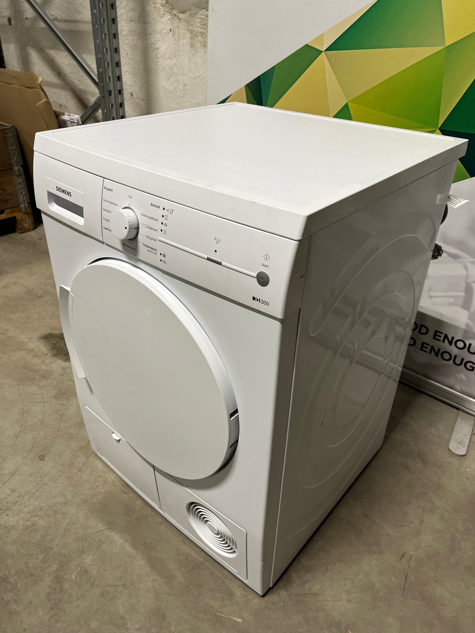 Siemens Iq300 WT44E1L7DN Kondenstørketrommel Tørketrommel - Norskombruk.no