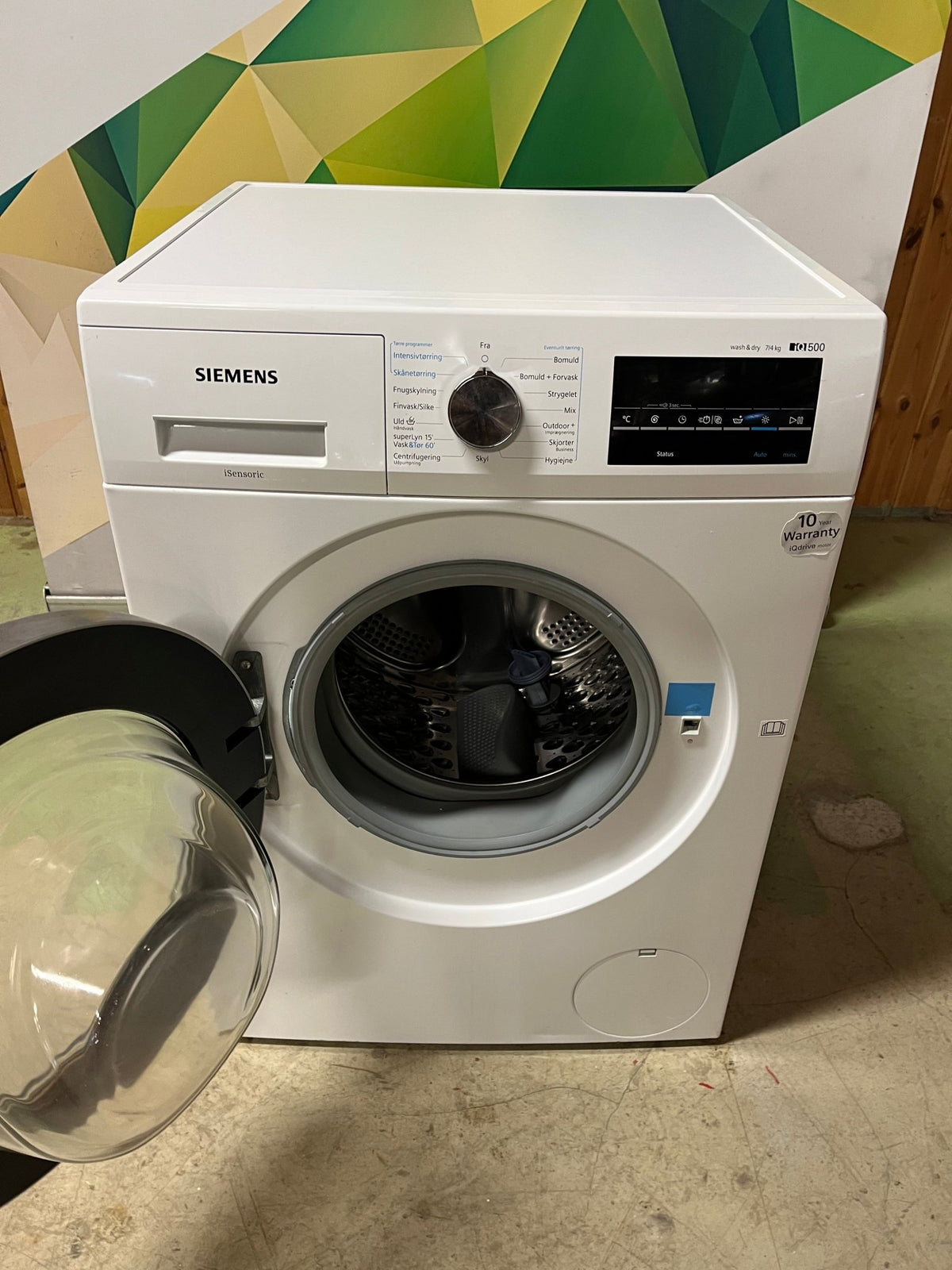 Siemens iQ500 Kombinert vask & tørk WD15G442DN Vaskemaskin + tørketrommel - Norskombruk.no