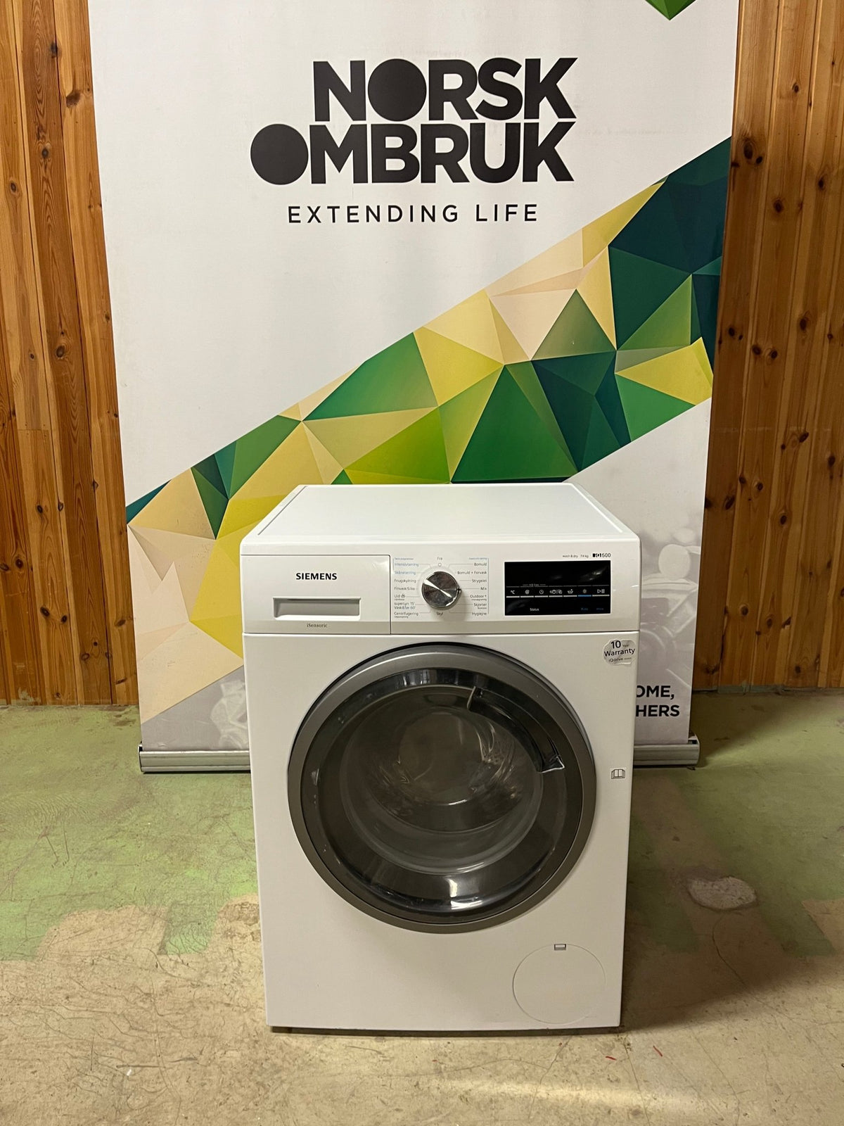 Siemens iQ500 Kombinert vask & tørk WD15G442DN Vaskemaskin + tørketrommel - Norskombruk.no