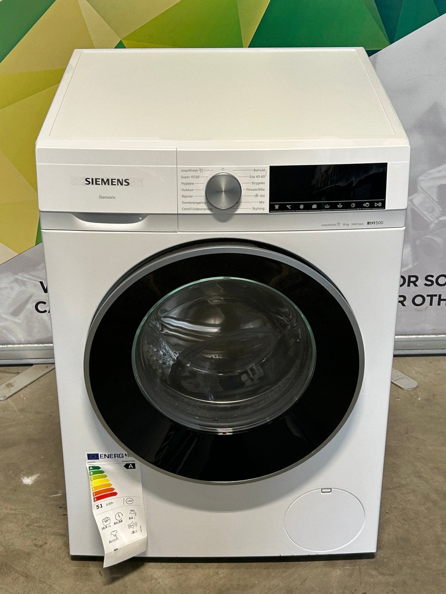 Siemens iQ500 vaskemaskin - WG56G2ZIDN Vaskemaskin - Norskombruk.no